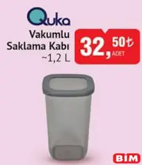 QUKA VAKUMLU SAKLAMA KABI 1,2 L
